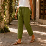 Giselle-Eve Relaxed Pants - Olive Green