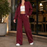 Allegra-Louise Relaxed Set - Burgundy