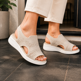 Sarti Platform Sandals - Beige