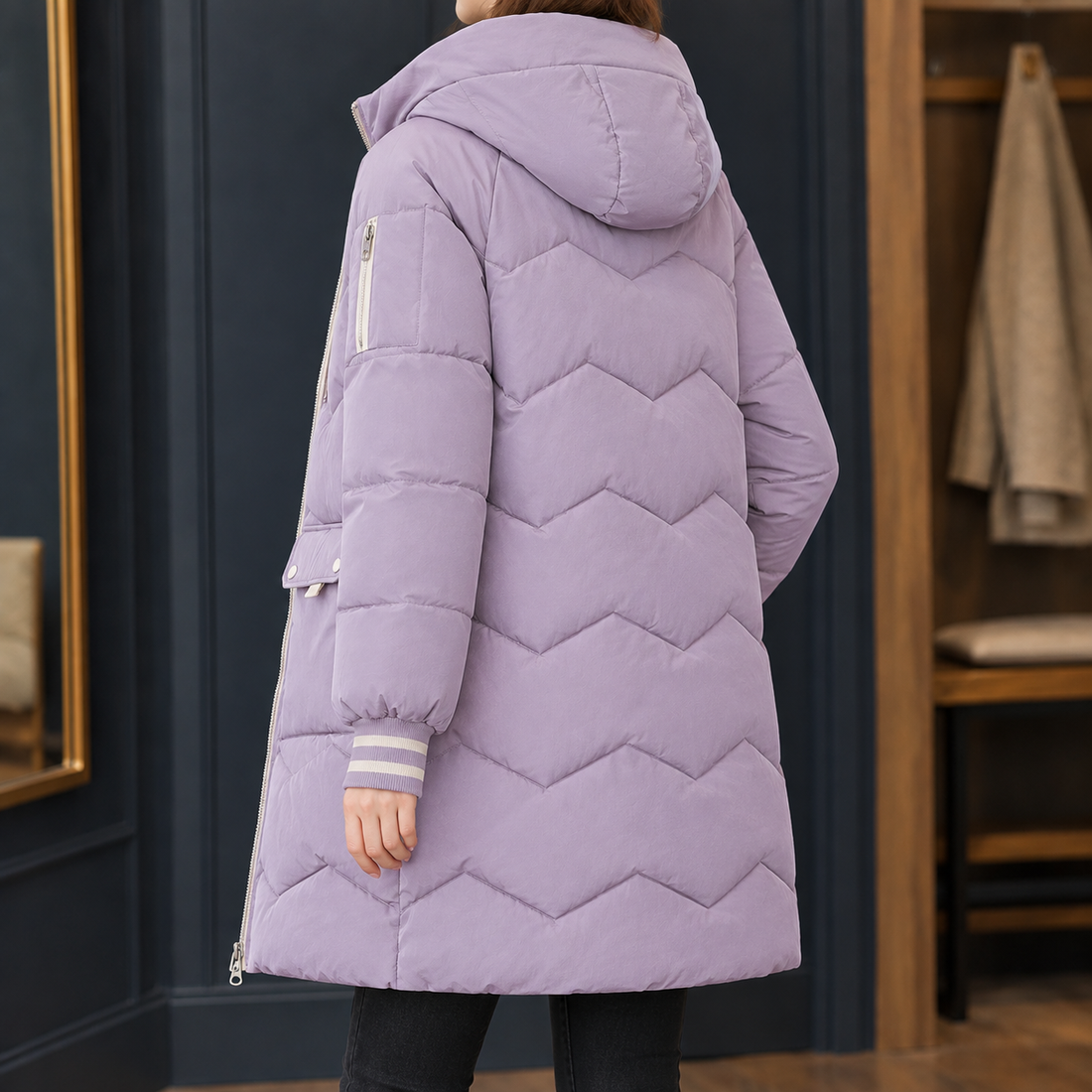 Mariella Quilted Jacket - Purple
