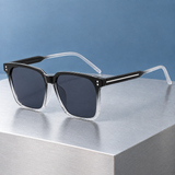 Idalia Square Sunglasses - Progressive Black Frame Gray Film