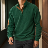 Elias-Ellis Corduroy Sweater - Dark Green