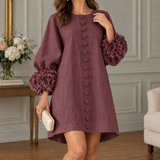 Jade A-Line Dress - Deep Red