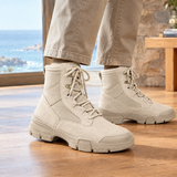 Gallarate Suede Ankle Boots - Beige Lining