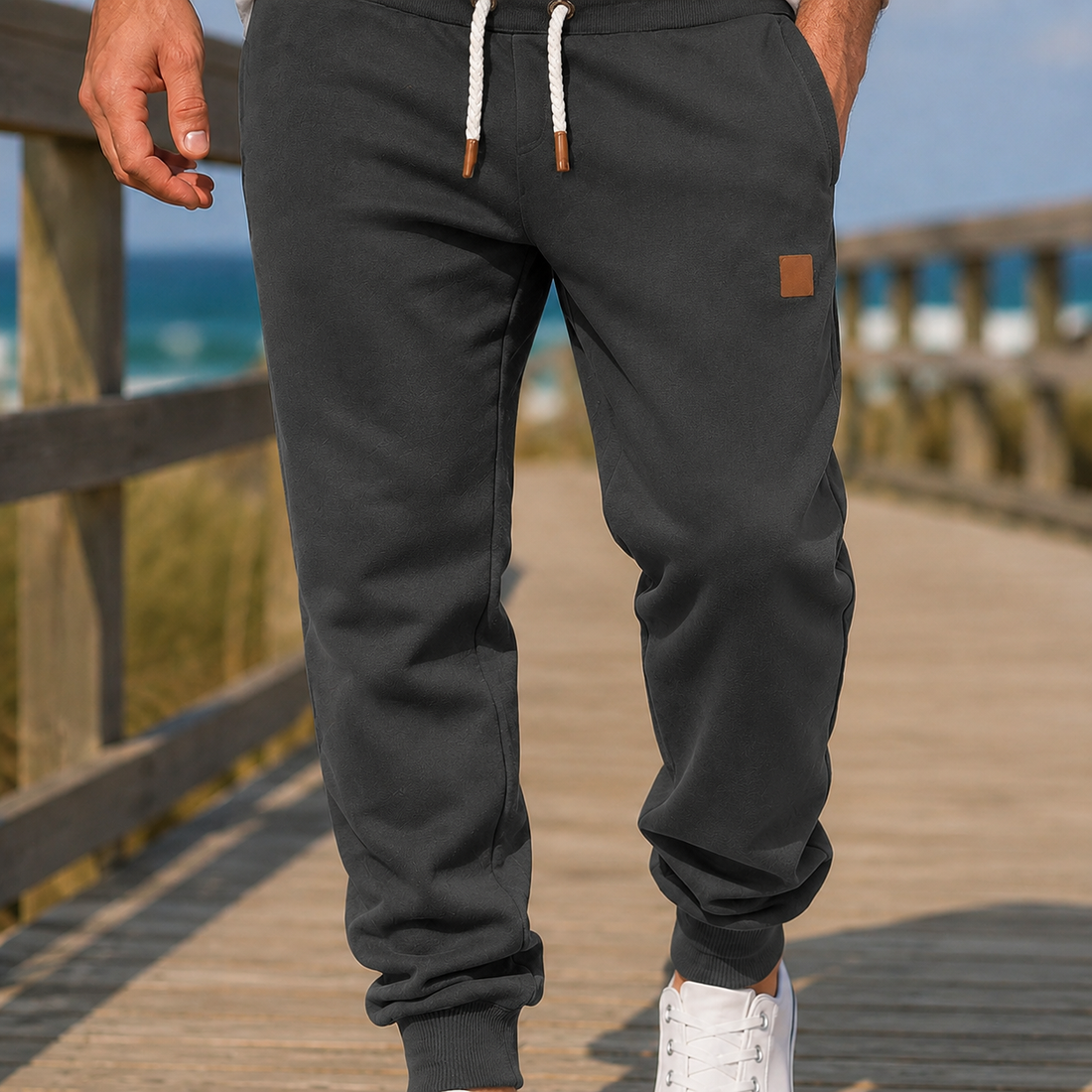 James Tapered Joggers - Charcoal Gray