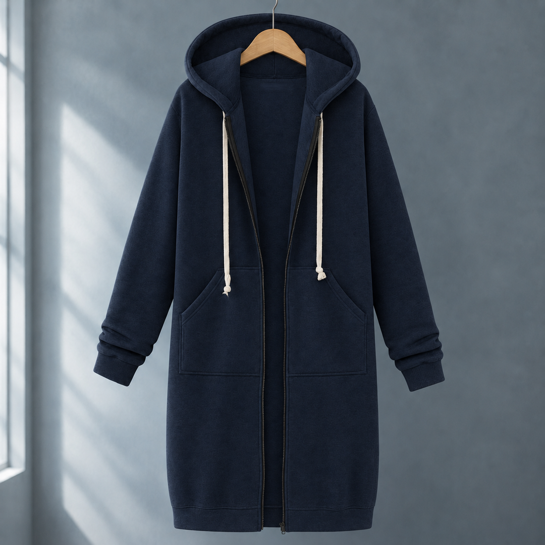 Sharon Hooded Hoodie - Navy Blue