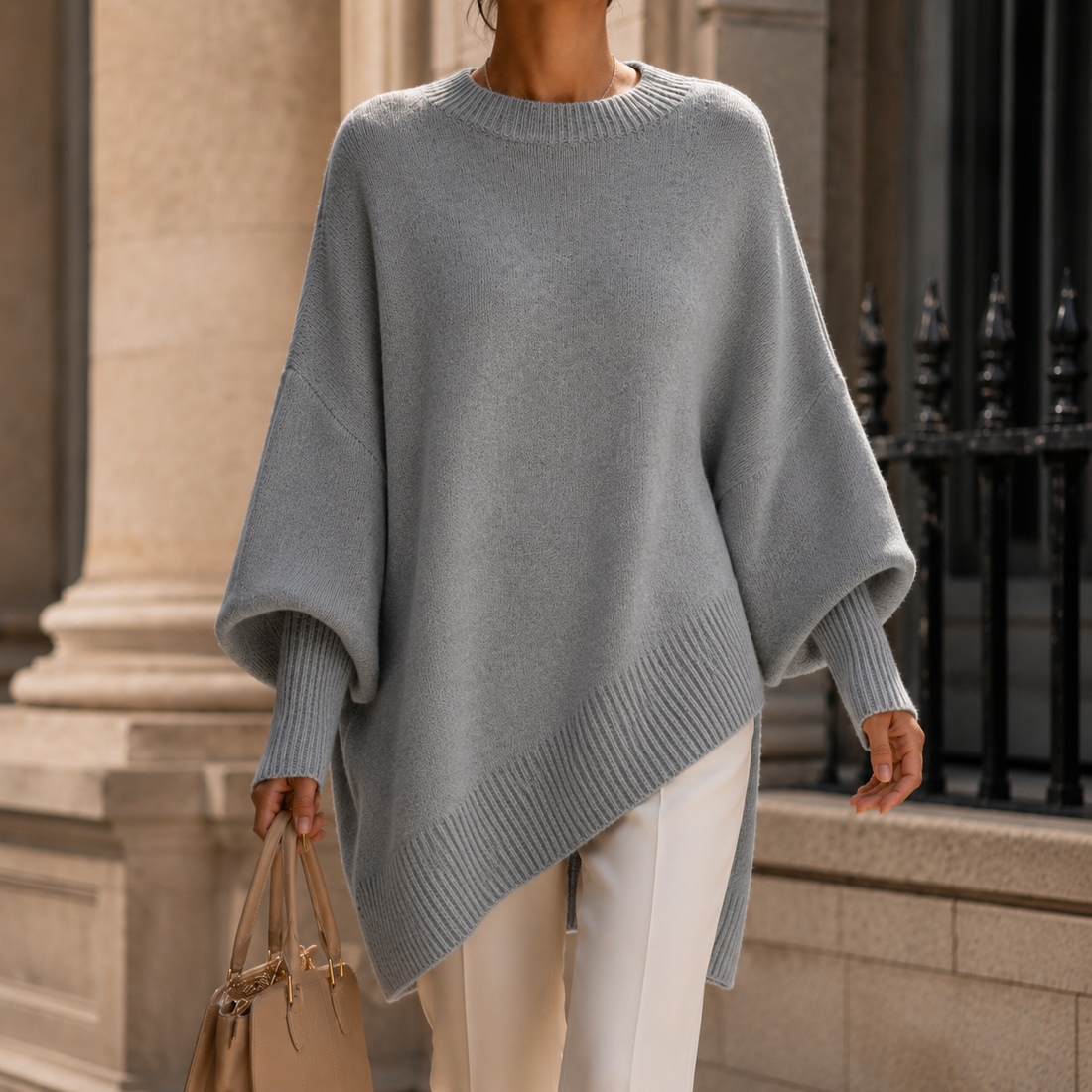 Violetta Oversized Sweater - Gray