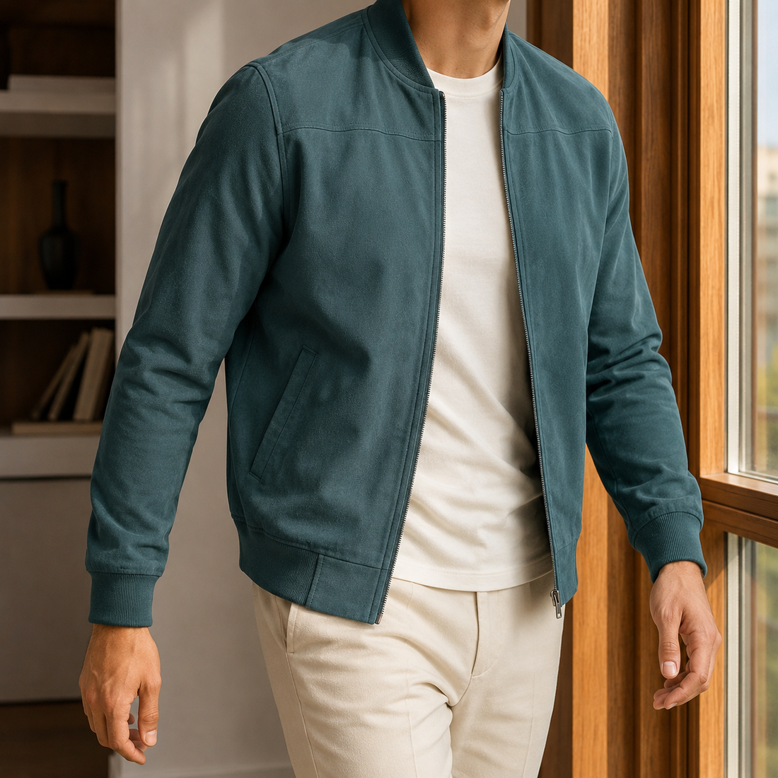 Magnus Bomber Jacket - Teal