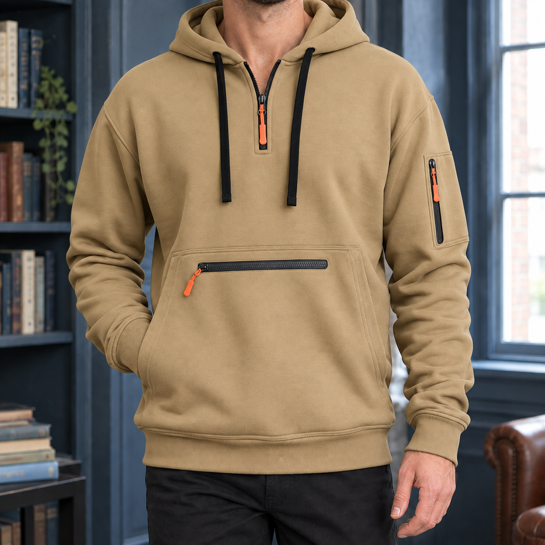 Armel Utility Hoodie - Camel