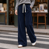 Grace-Eve Wide Leg Pants - Navy Blue