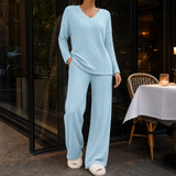 Sabine-Sage Ribbed Set - Blue