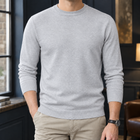 Round Neck Light Gray