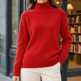 Anouska-Rae Turtleneck Sweater - Red