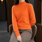 Lucinda-Mae Cashmere Turtleneck - Orange