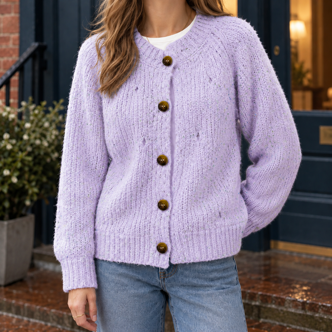 Zoe Textured Cardigan - As Pictured