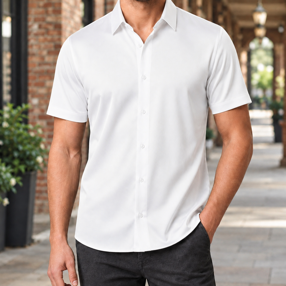 Lorcan Silk Shirt - White