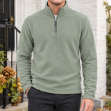 Renard Quarter Zip Top - Military Green