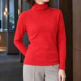 Cassidy Turtleneck Sweater - Red