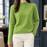 Adriana-Elise Mock Neck Sweater - Fruit Green