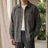 Knox Corduroy Shirt - Dark Gray