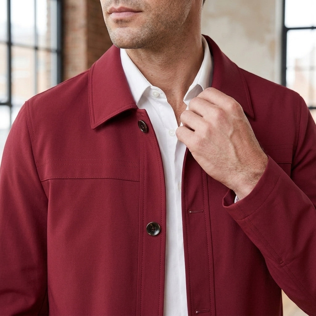 Harlan Button Front Jacket - Lead Product Detail