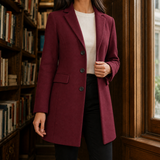 Alessia Tailored Jacket - Burgundy