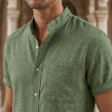 Carter Mandarin Shirt - Lead Product Detail